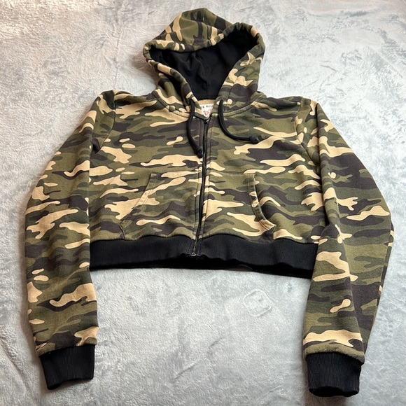 🎯True Religion Camo Zip Hoodie Size Large - Picture 4 of 12